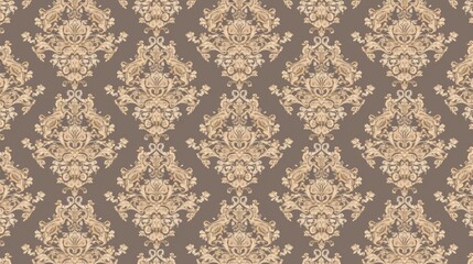 Seamless Vector Damask for Backgrounds and Wallpapers