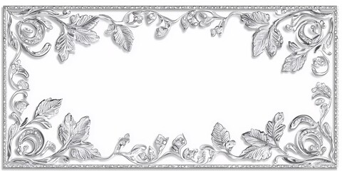 Sophisticated lace border showcasing artistic craftsmanship.