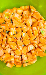 close up of pineapple