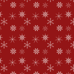seamless pattern with snowflakes