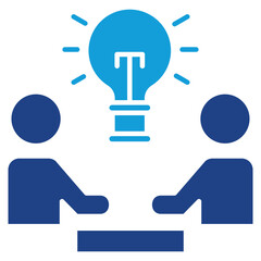 Collaboration Dual Tone Icon Element For Design
