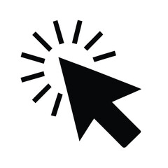 Mouse Cursor Click Icon Vector Illustration
