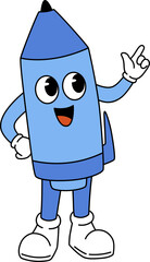 Pen Mascot Stationery Cartoon

