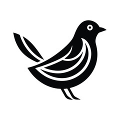 Stylized Bird Icon Vector Illustration