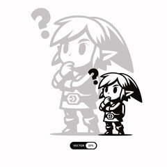 [ MEIJICRAFT ] Character Link BOTW Thinking .eps