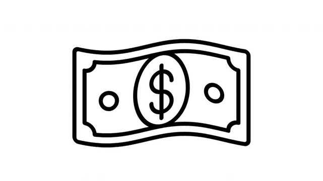  money line icon animation