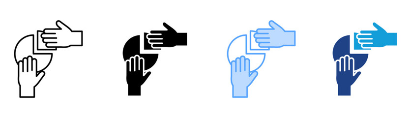 Contribution Icon Set Multiple Style Collection