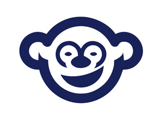Monkey logo sat  vector desigen 
