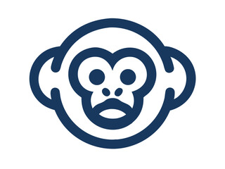Monkey logo sat vector desigen 
 