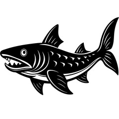 Fototapeta premium vector illustration of a fish
