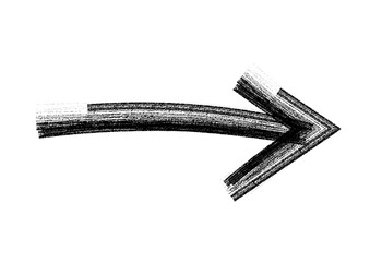 Hand Drawn Arrows on white background, Grunge arrow brush drawn, sketched scribbles doodle symbols decorative element design illustration	