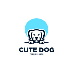 illustration of cute dog logo