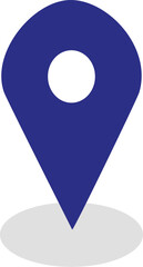  Location Pin Icon – Blue Solid Map Marker