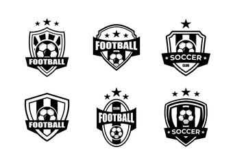 soccer or football club logo badge collection premium vector © MadeDirgaPepe