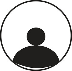 Solid User Icon – Simple Filled Profile Symbol