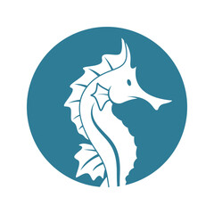 Seahorse logo icon design