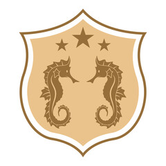 Seahorse logo icon design