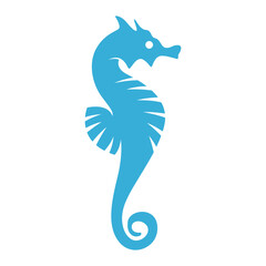 Seahorse logo icon design