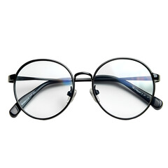 Black round eyeglasses stylish eyewear fashion accessory