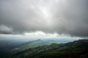  Storm clouds with the rain. Nature Environment Dark huge cloud sky black stormy cloud