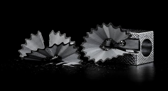 Pencil Sharpener with Shavings