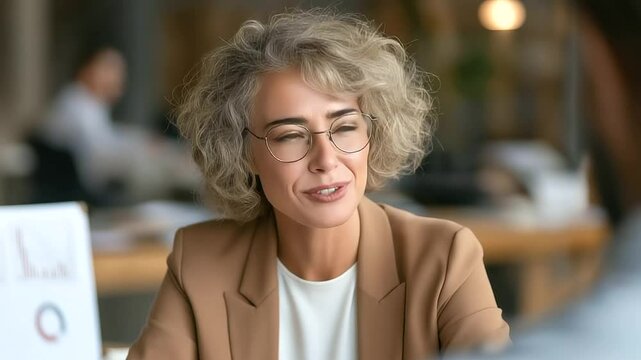 Professional feedback session between a female manager and colleague at desk