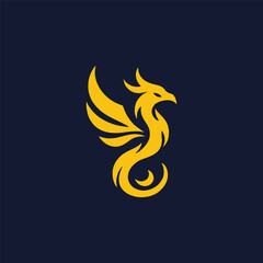 Fire phoenix logo