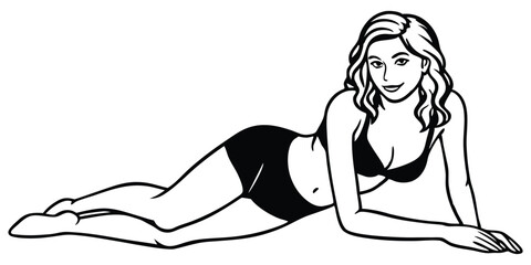 Silhouettes Set Of Beautiful Sexy Women Various style