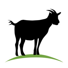 goat silhouette illustration