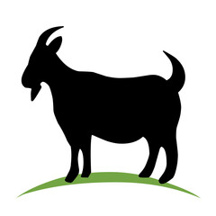 goat silhouette illustration