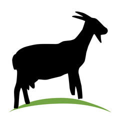 goat silhouette illustration