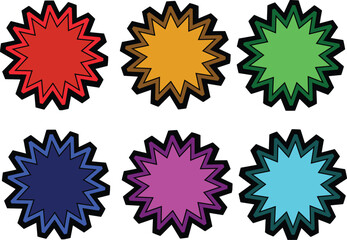 Vibrant Assortment of Speech Popart