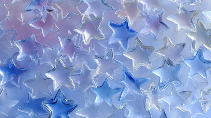 Icy cool star pattern background wallpaper