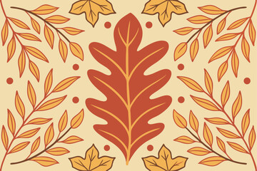 Seamless Autumn Leaves Pattern Lush Foliage Design