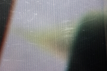 A moody abstract dark grunge texture background featuring a vibrant RGB glitch and photocopy-style...