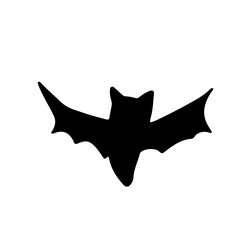 Fototapeta premium 手描き風のコウモリのイラスト（ハロウィン素材）