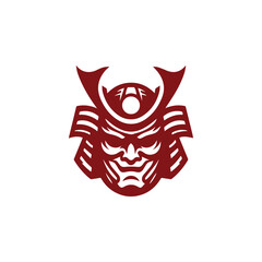 Samurai oni mask logo