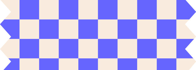 Colorful geometric washi tape vector isolated on white background