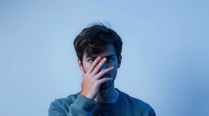 A person actively pretends to be uninterested or apathetic, despite potentially holding genuine curiosity