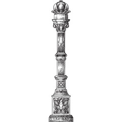 vintage hand drawing ornament