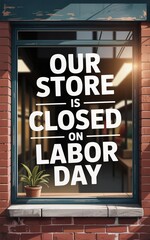Our Store Is Closed On Labor Day
