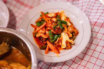 traditional belitong vegetables cuisine