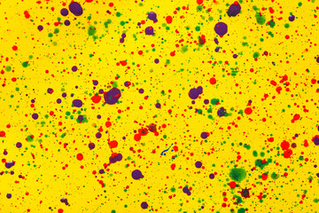 Colorful abstract painting, closeup