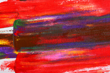 Colorful abstract painting, closeup