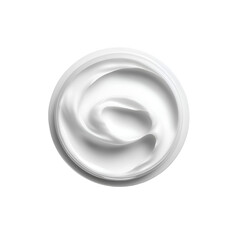 White cream in a jar swirl texture beauty skincare product