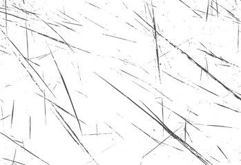 Diagonal scratch texture with sharp intersecting lines on white background.