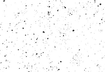 Random ink splatter texture with scattered black spray spots. Grunge artistic background design for creative prints and overlays. Abstract detail pattern.