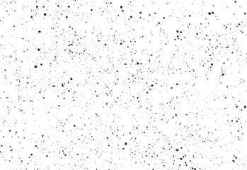 Obraz premium Grunge ink splatter texture background. Seamless vector pattern with scattered black droplets on white.