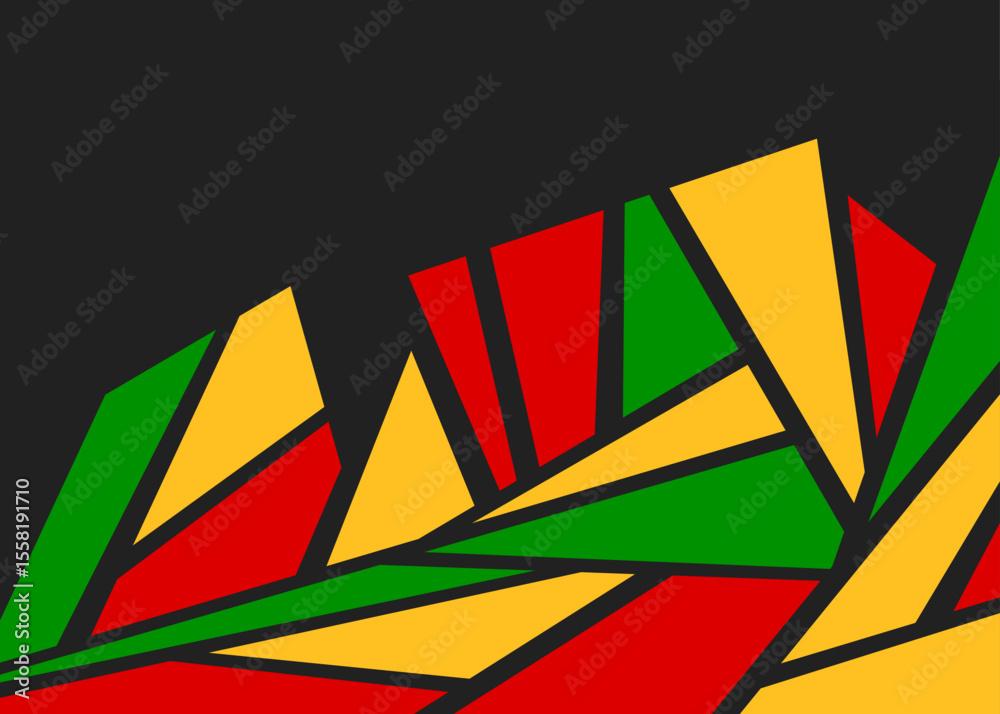 Poster abstract background with colorful geometric lines pattern and with some copy space area