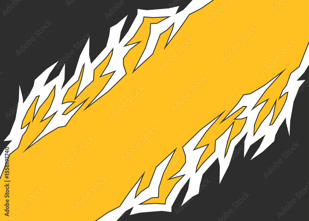 Poster abstract background with geometric jagged pattern and with some copy space area